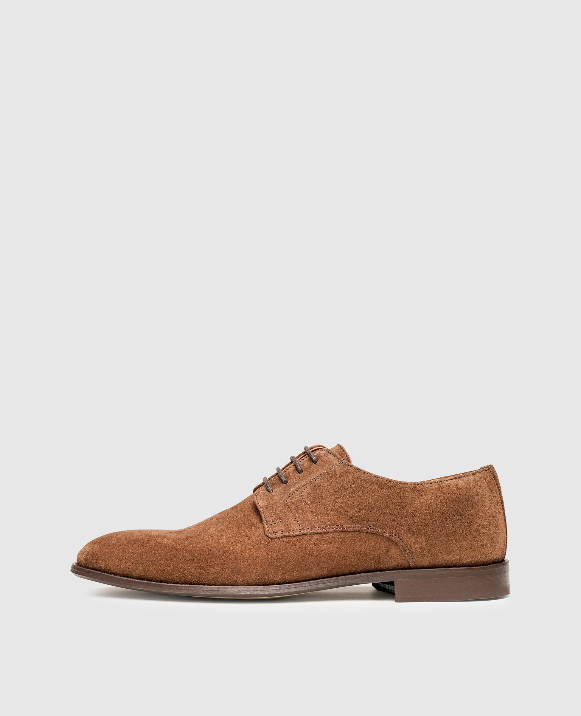 Henri Brown Suede Derby Shoes for Men DRAKE main image 2