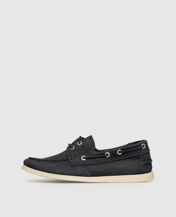 Elia M DS Herren Boat shoe Navy aus Calf nubuck