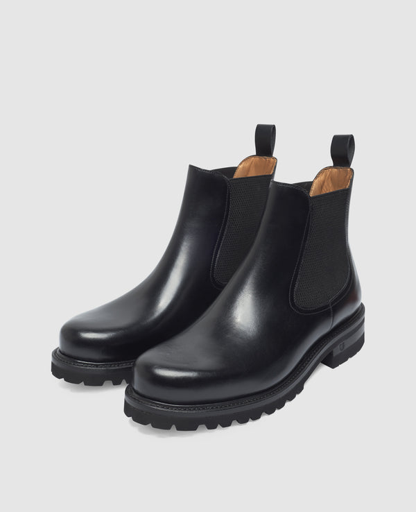 Harry CB5 Herren Boot Schwarz aus gefettetes Kalbsleder