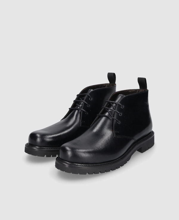 Harry GB Herren Boot Schwarz aus gefettetes Kalbsleder