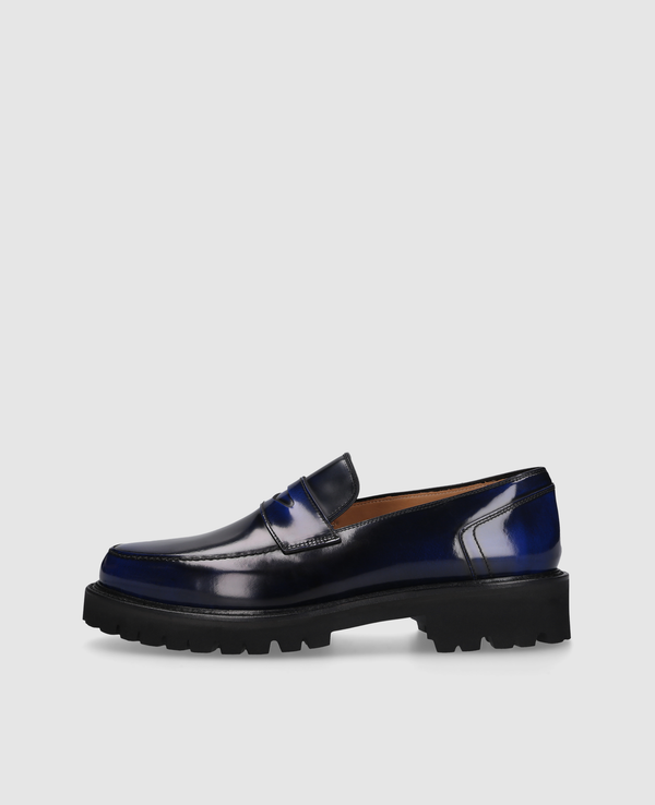 Haywood PL Herren Loafer Dunkelblau aus Kalbsleder