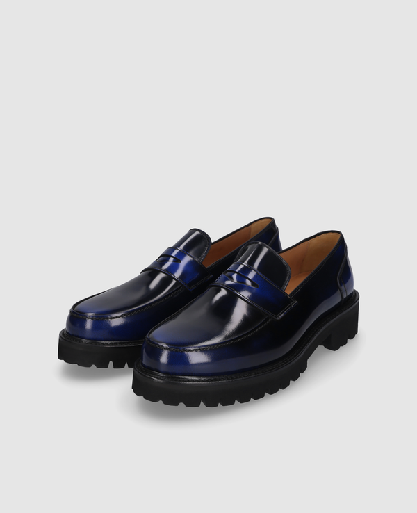Haywood PL Herren Loafer Dunkelblau aus Kalbsleder
