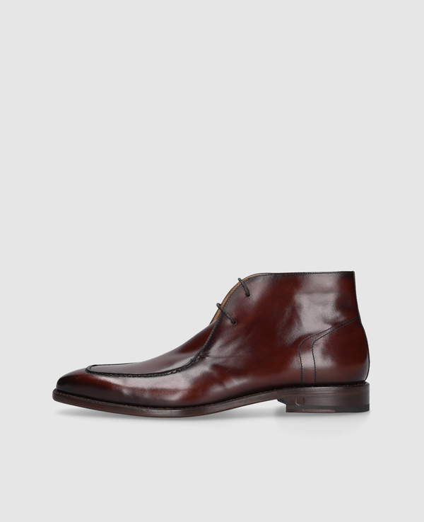 Liam NGB Herren Boot Braun aus Kalbsleder mit Handfinish
