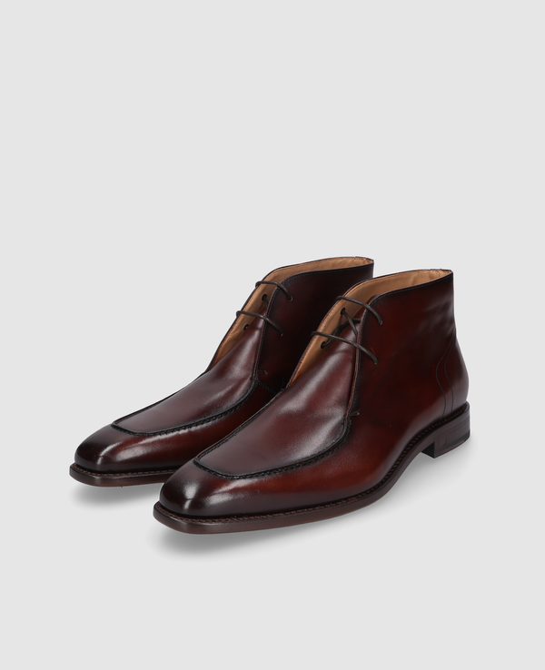 Liam NGB Herren Boot Braun aus Kalbsleder mit Handfinish