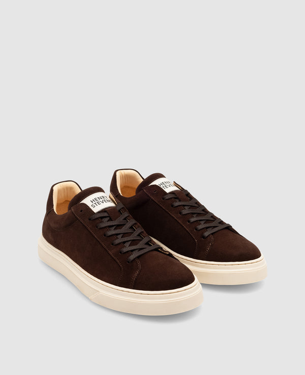 Travis S1 Herren Sneaker Braun aus Kalbsvelours
