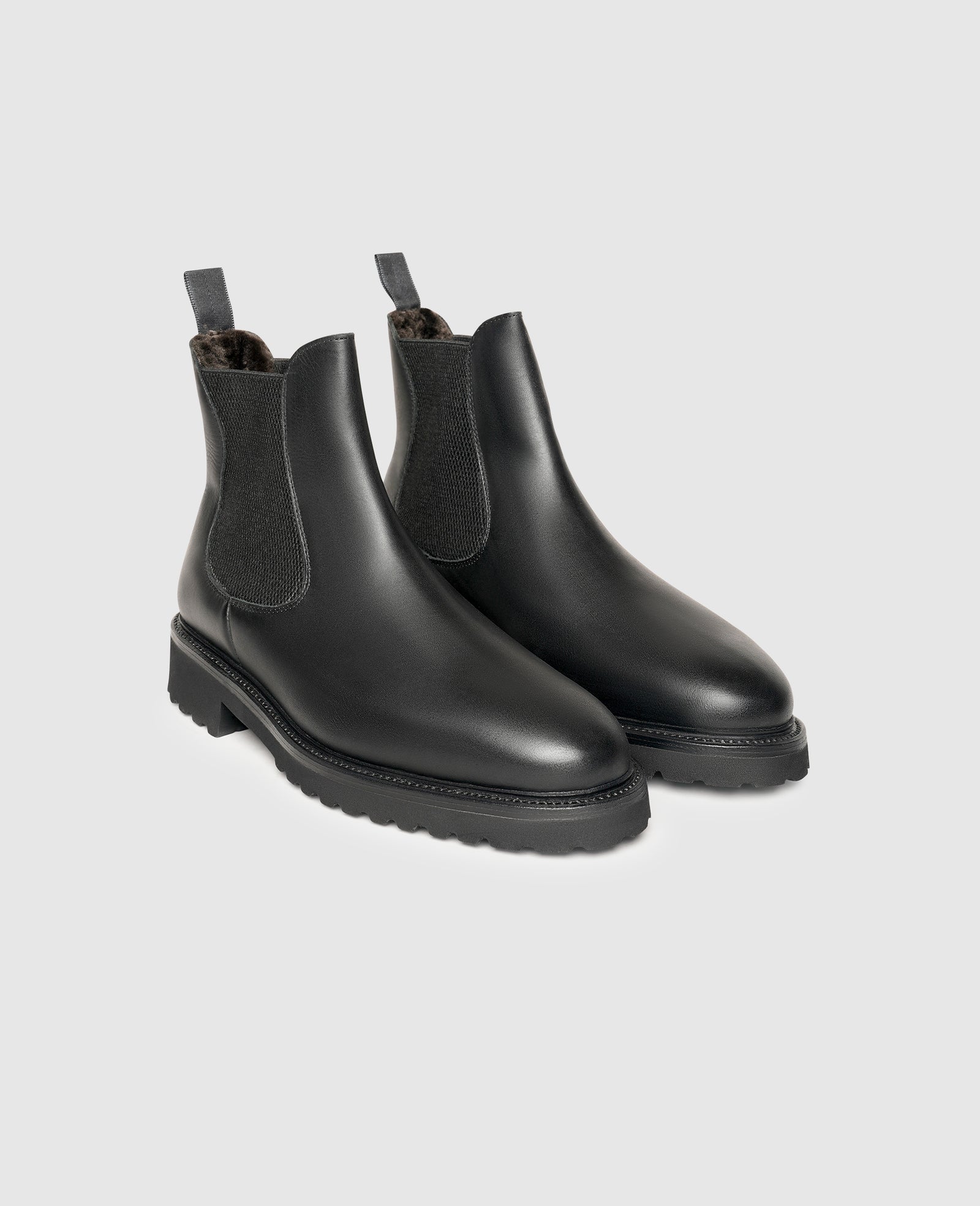 Lined Chelsea boots for men Henry Stevens - Main Image