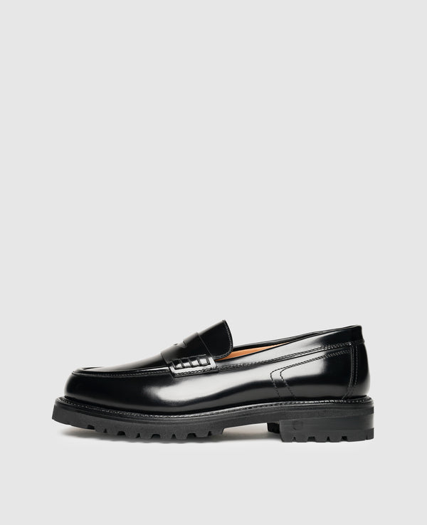 Amelia PL Damen Loafer Schwarz aus Kalbsleder