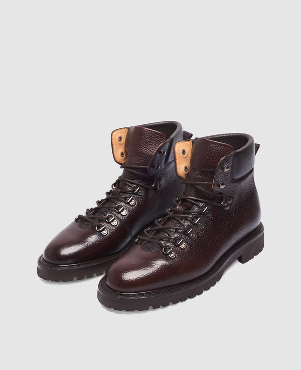 Bonnie HB3 Damen Boot Midbrown aus Calf leather with embossing