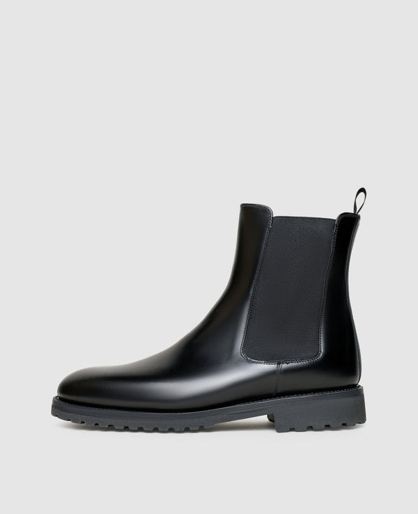 Ella CB1 Damen Boot Schwarz aus Kalbsleder