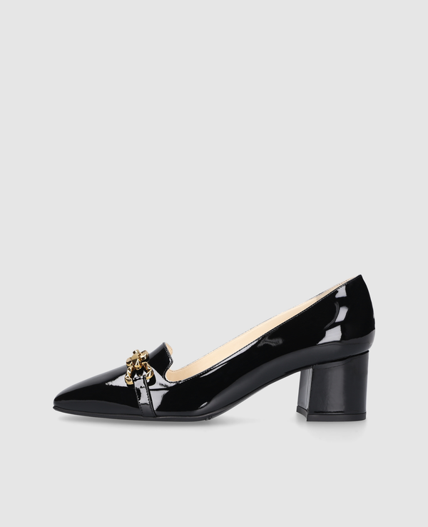 Fay P55 Damen Pumps Schwarz aus Lackleder
