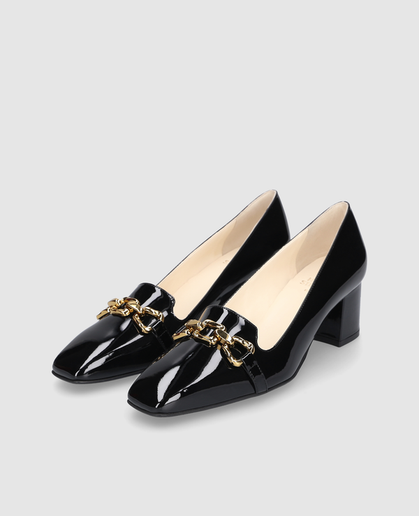 Fay P55 Damen Pumps Schwarz aus Lackleder
