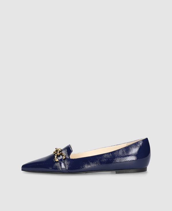 Madison HVL Damen Loafer Dunkelblau aus Lackleder