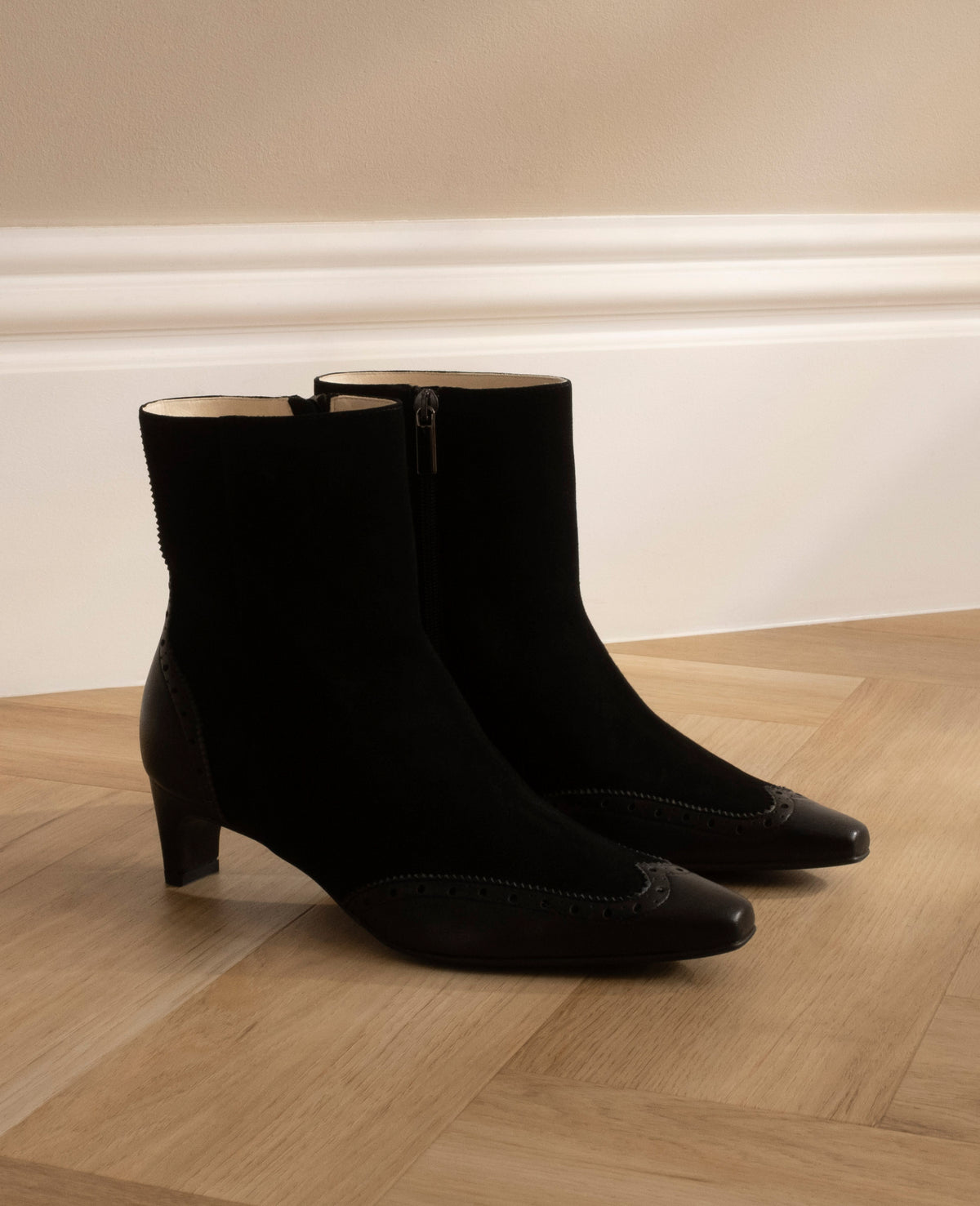 Damen Winter Stiefeletten - Retro Slip-On Mit Weicher Sohle, Größe 43